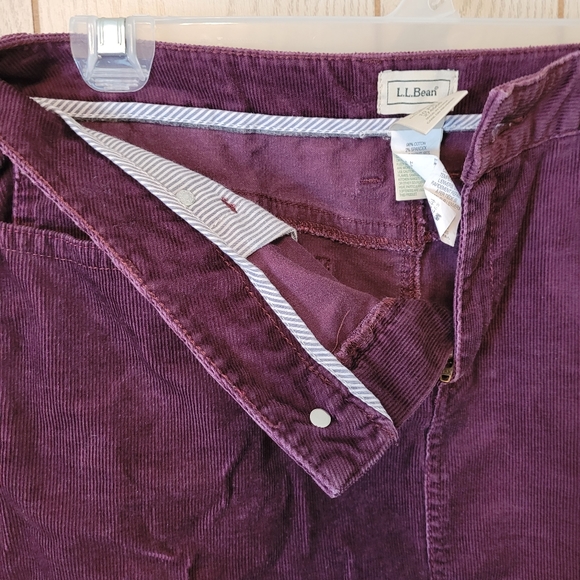 LL Bean Plum Purple Corduroy 💜 Skirt - Picture 6 of 8